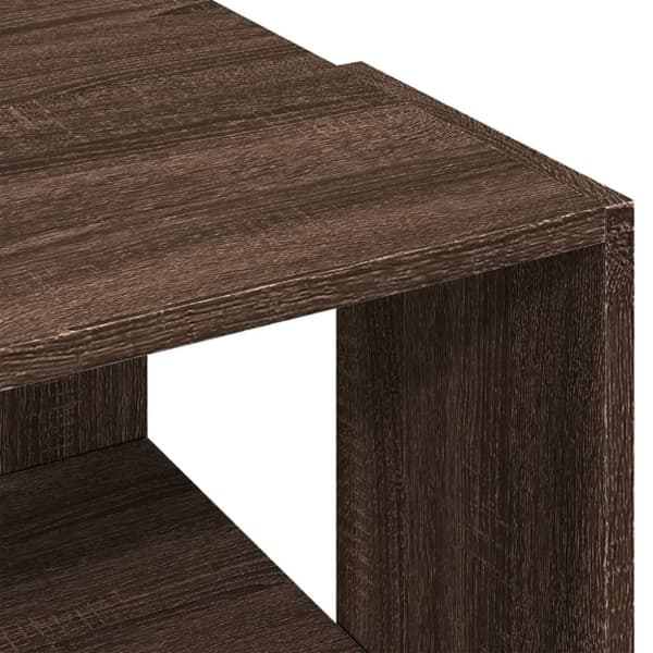 vidaXL Soffbord brun ek 89,5x48x30 cm konstruerat trä