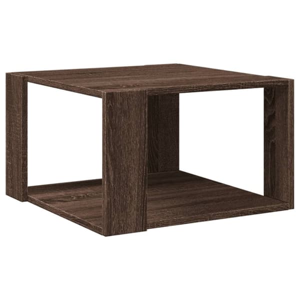 vidaXL Salongbord brun eik 51,5x51,5x30 cm konstruert tre