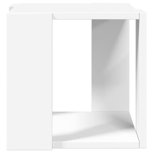 vidaXL Soffbord vit 32x32x30 cm konstruerat trä