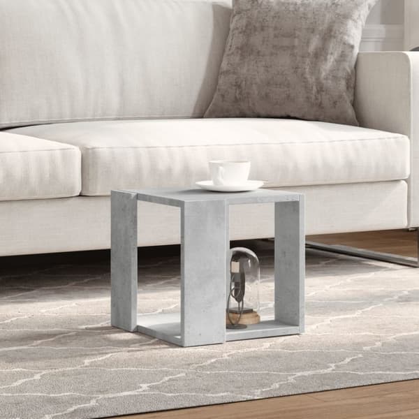 vidaXL Salongbord betonggrå 32x32x30 cm konstruert tre