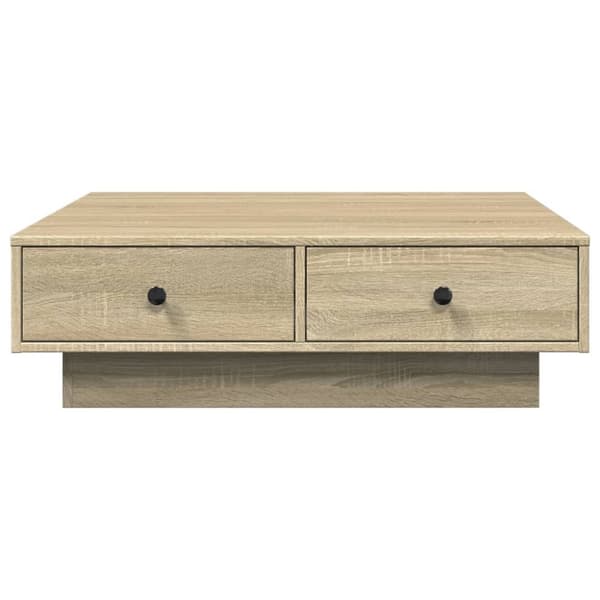 vidaXL Sohvapöytä Sonoma-tammi 90x90x28 cm lastulevy