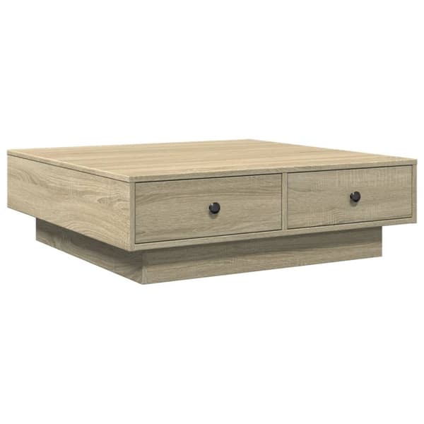 vidaXL Sohvapöytä Sonoma-tammi 90x90x28 cm lastulevy