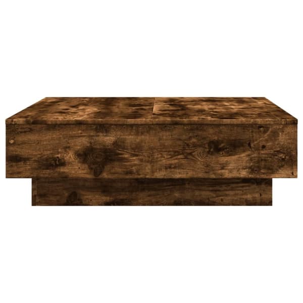 vidaXL sofabord 90x90x28 cm konstrueret træ røget egetræsfarve
