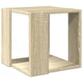 Miniatyrbillede 3 af 10: vidaXL sofabord 32x32x30 cm konstrueret træ sonoma-eg