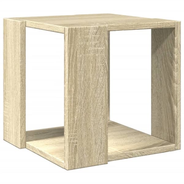 vidaXL sofabord 32x32x30 cm konstrueret træ sonoma-eg