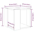 Miniatyrbillede 10 af 10: vidaXL sofabord 32x32x30 cm konstrueret træ sonoma-eg