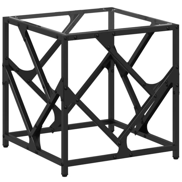 vidaXL Sohvapöytä läpinäkyvä lasinen pöytälevy 40x40x41 cm teräs