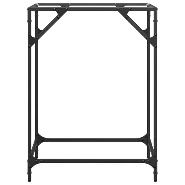 vidaXL konsolbord med transparent glastop 60x35x81 cm stål