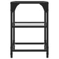 Miniatyrbilde 6 av 10: vidaXL Stablebord med gjennomsiktig glassplate 30x30x45 cm stål