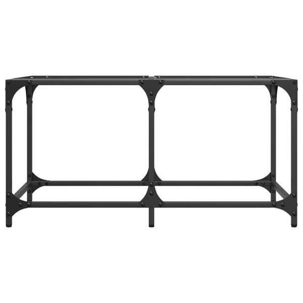 vidaXL Sofabord med gjennomsiktig glassplate 78,5x40x40 cm stål