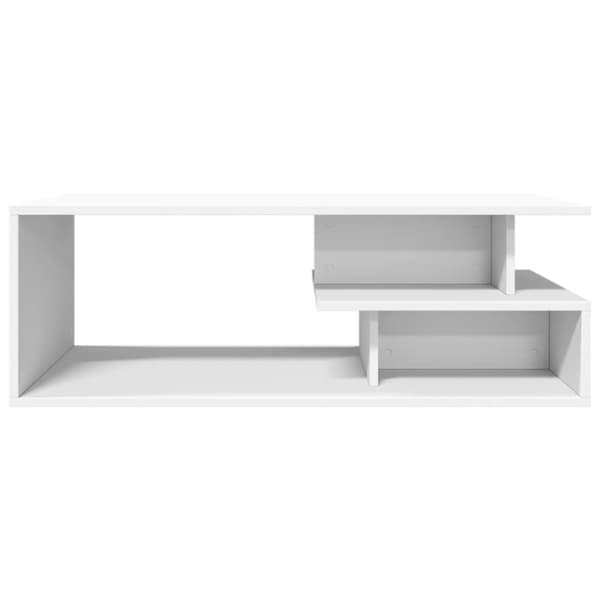 vidaXL Salongbord hvit 102x55x35 cm konstruert tre