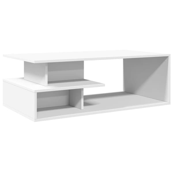 vidaXL Salongbord hvit 102x55x35 cm konstruert tre