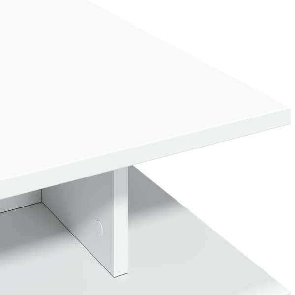vidaXL Salongbord hvit 102x55x35 cm konstruert tre