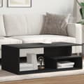 Miniatyrbillede 2 af 10: vidaXL sofabord 102x55x35 cm konstrueret træ sort