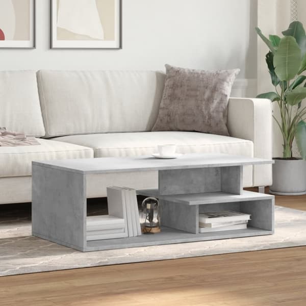vidaXL sofabord 102x55x35 cm konstrueret træ betongrå