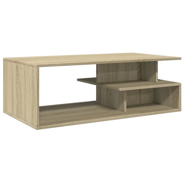 vidaXL Soffbord sonoma-ek 102x55x35 cm konstruerat trä