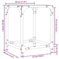 Miniatyrbillede 10 af 10: vidaXL sofaborde med transparent glastop 2 stk 30x30x40 cm stål