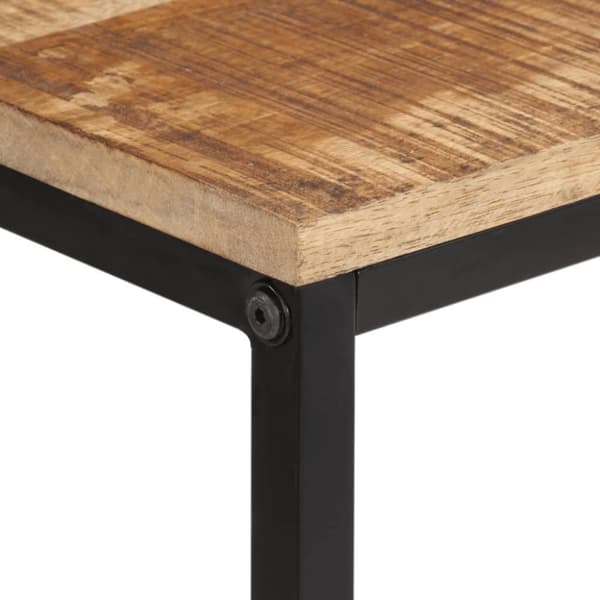 vidaXL Konsolipöytä 100x35x70 cm täysi karkea mangopuu