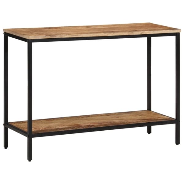 vidaXL Konsolipöytä 100x35x70 cm täysi karkea mangopuu
