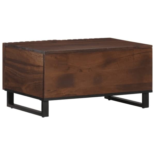 vidaXL Soffbord brun 80x51x40 cm massivt mangoträ