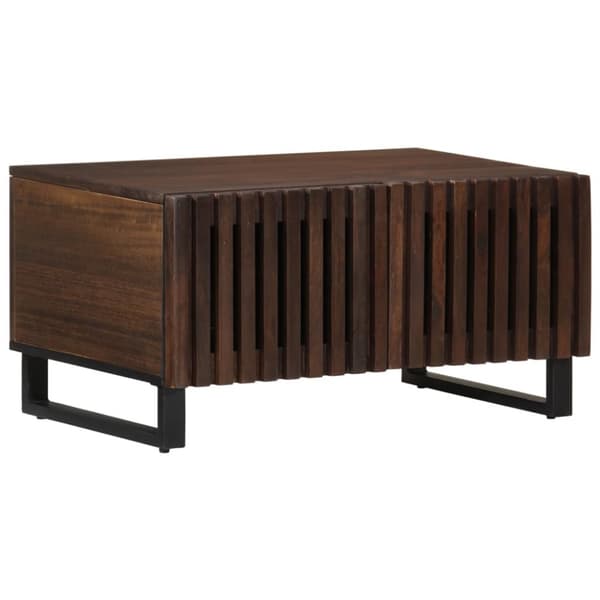 vidaXL Soffbord brun 80x51x40 cm massivt mangoträ