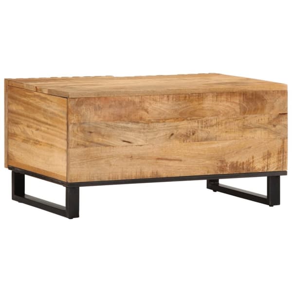 vidaXL Salongbord 80x51x40 cm grovt heltre mangotre