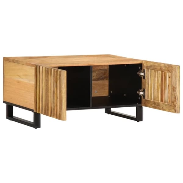 vidaXL Salongbord 80x51x40 cm grovt heltre mangotre
