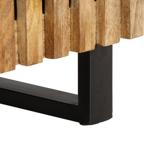 vidaXL Salongbord 80x51x40 cm grovt heltre mangotre