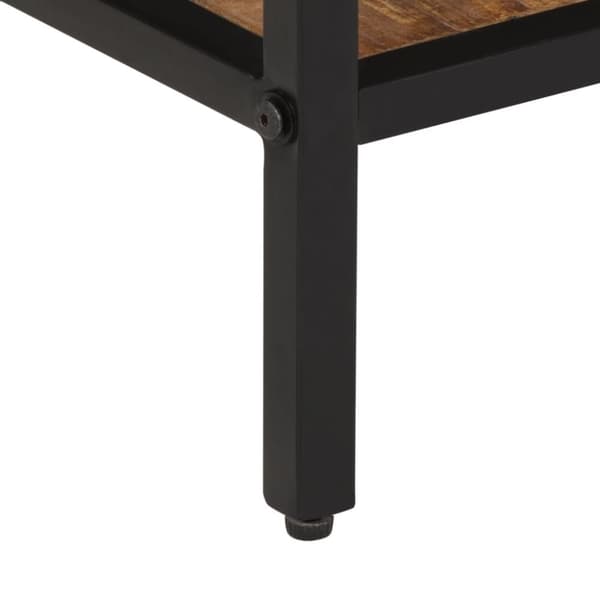 vidaXL Konsollbord 100x35x70 cm grovt heltre mangotre