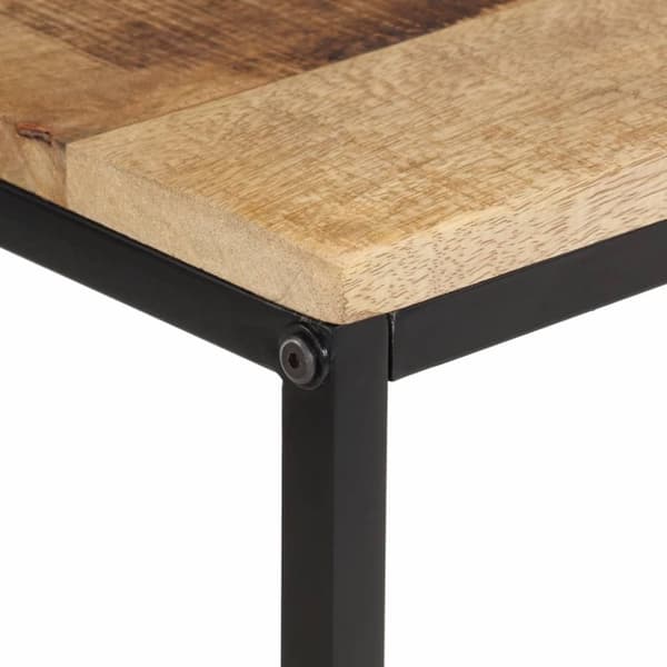 vidaXL Konsollbord 70x35x70 cm grovt heltre mangotre