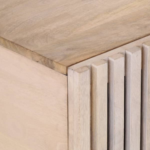 vidaXL Soffbord vit 100x55x40 cm massivt mangoträ