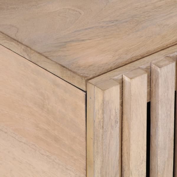 vidaXL Soffbord vit 80x51x40 cm massivt mangoträ