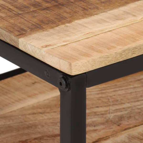 vidaXL sofabord 35x35x30 cm massivt ru mangotræ