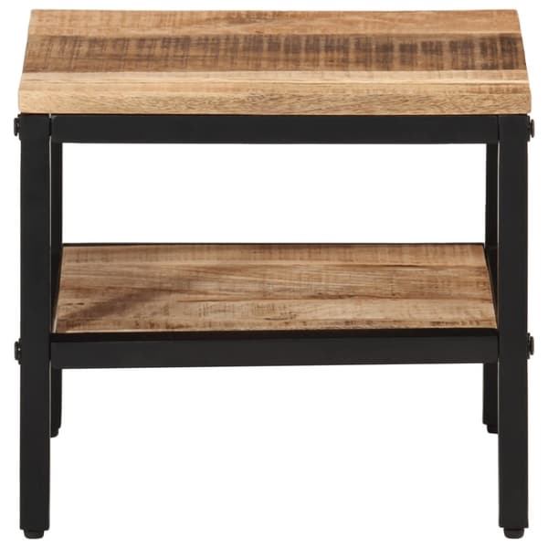 vidaXL sofabord 35x35x30 cm massivt ru mangotræ