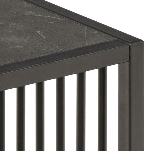 Strington soffbord sidobord marmor dekor svart.