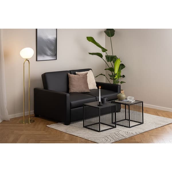 Strington sofabord sidebord marmor dekor svart.