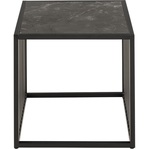 Strington sofabord sidebord marmor dekor svart.