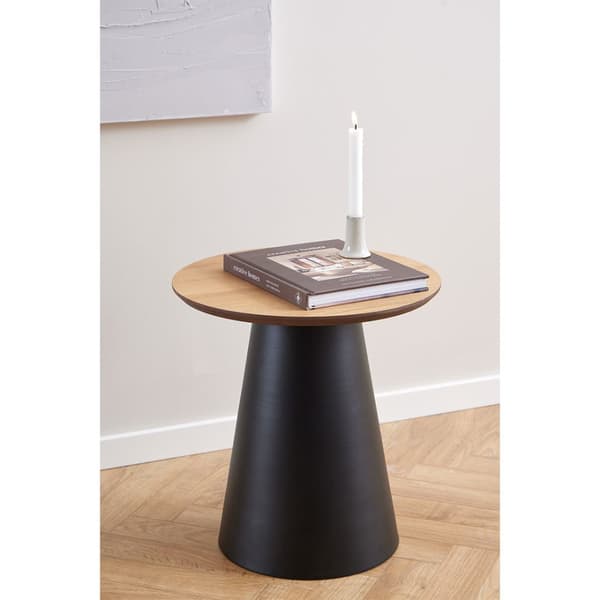 Soli sofabord Ø45cm eik dekor.