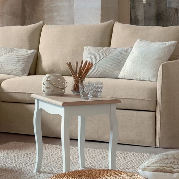 Set med 2 Atmosphera "Chrysta" häckbord - Vit