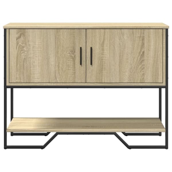 vidaXL konsolbord 100x35x74,5 cm konstrueret træ sonoma-eg