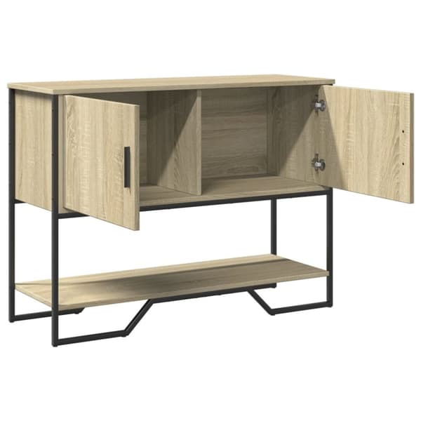 vidaXL konsolbord 100x35x74,5 cm konstrueret træ sonoma-eg