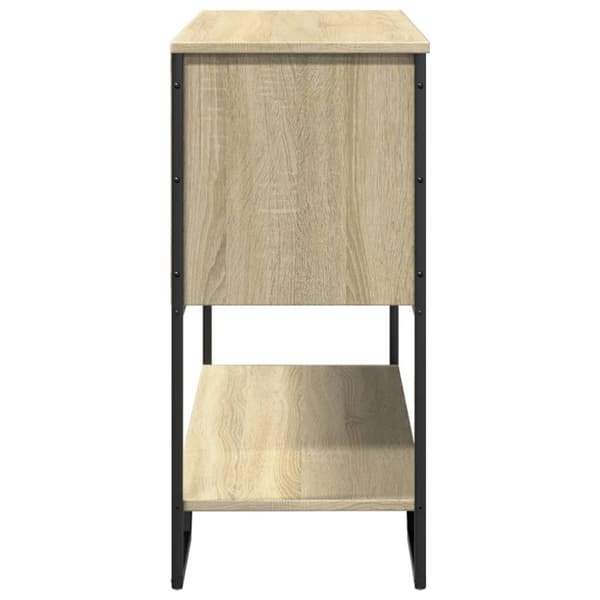 vidaXL konsolbord 100x35x74,5 cm konstrueret træ sonoma-eg