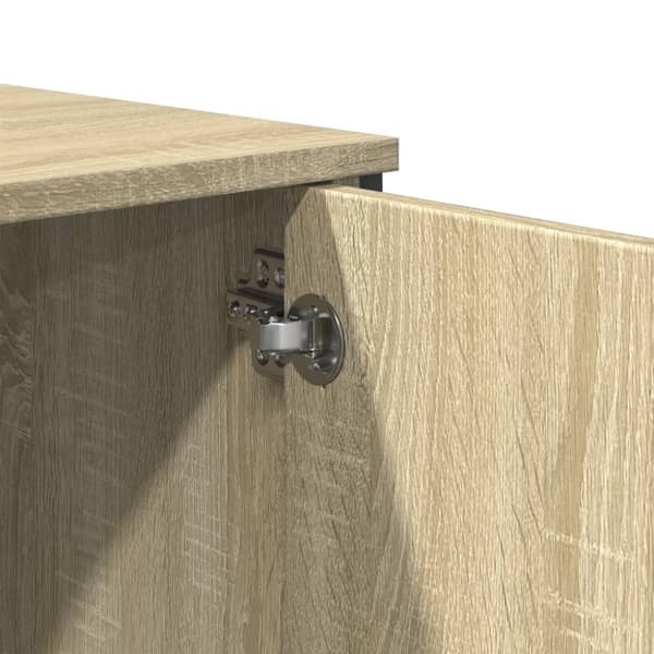 vidaXL konsolbord 100x35x74,5 cm konstrueret træ sonoma-eg