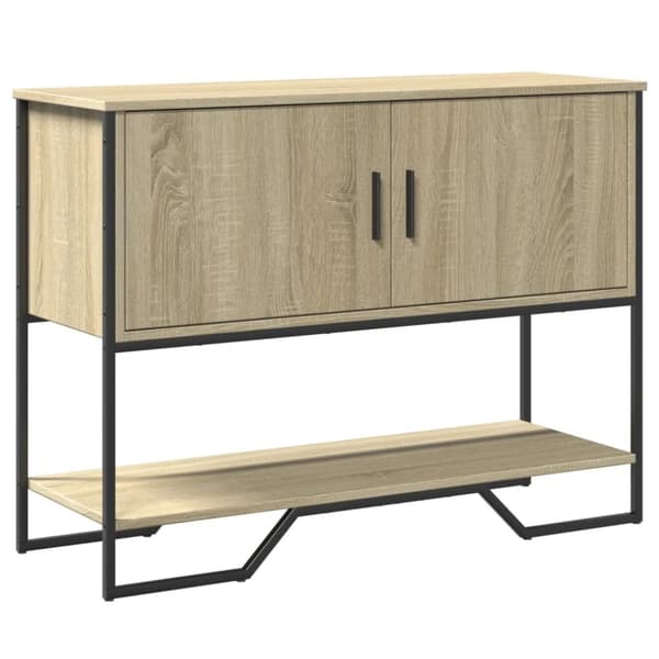 vidaXL konsolbord 100x35x74,5 cm konstrueret træ sonoma-eg
