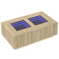 Miniatyrbillede 4 af 11: vidaXL sofabord med Infinity LED-lys 116x69x40 cm sonoma-eg