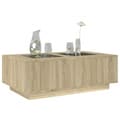 Miniatyrbillede 6 af 11: vidaXL sofabord med Infinity LED-lys 116x69x40 cm sonoma-eg
