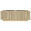 Miniatyrbillede 7 af 11: vidaXL sofabord med Infinity LED-lys 116x69x40 cm sonoma-eg