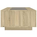 Miniatyrbillede 8 af 11: vidaXL sofabord med Infinity LED-lys 116x69x40 cm sonoma-eg
