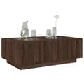 Miniatyrbillede 6 af 11: vidaXL sofabord med Infinity LED-lys 116x69x40 cm brun egetræsfarve