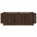 Miniatyrbillede 7 af 11: vidaXL sofabord med Infinity LED-lys 116x69x40 cm brun egetræsfarve